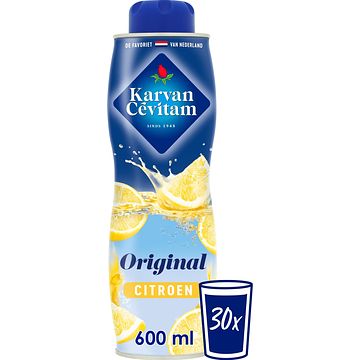 Foto van 2 voor € 5,99 | karvan cevitam citroen original siroop, 600ml aanbieding bij jumbo