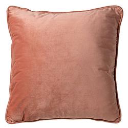 Foto van Dutch decor finn - sierkussen velvet muted clay 60x60 cm - roze - roze