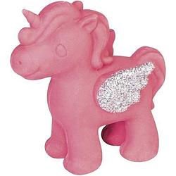 Foto van Brunnen gum unicorn princess meisjes 4 x 4 cm rubber roze
