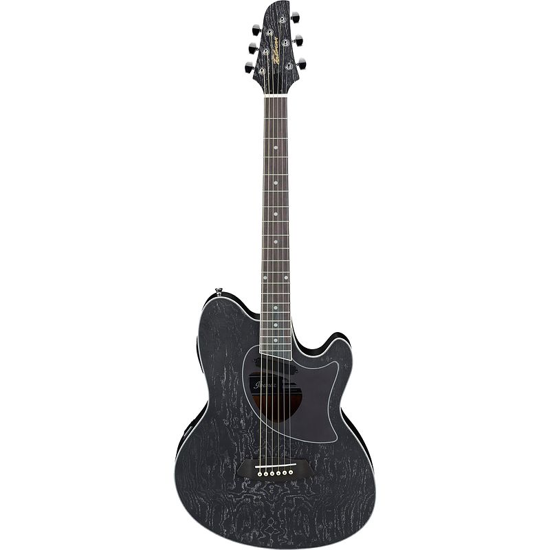 Foto van Ibanez tcm50 talman galaxy black open pore e/a westerngitaar