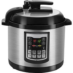 Foto van Multicooker - aigi miani - timer - 6 liter - zwart/zilver