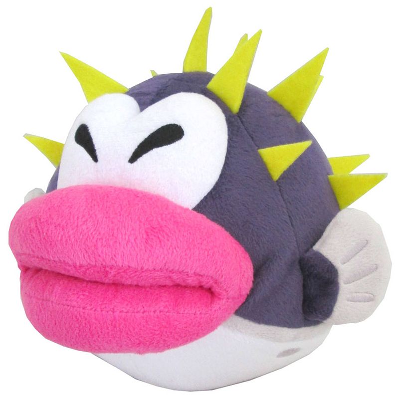 Foto van Super mario bros porcupuffer knuffel - 18 cm