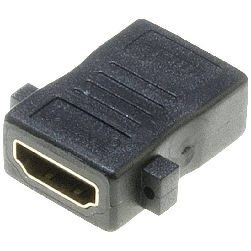 Foto van Lyndahl lkpa008 hdmi adapter [1x hdmi-bus - 1x hdmi-bus] zwart vergulde steekcontacten