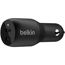 Foto van Belkin boost?charge™ dual usb-c car charger - 36w - zwart