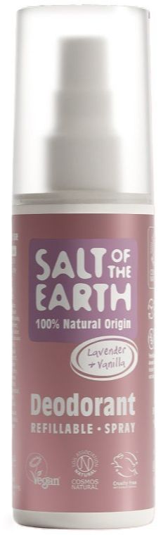 Foto van Salt of the earth lavender + vanilla deodorant refillable spray