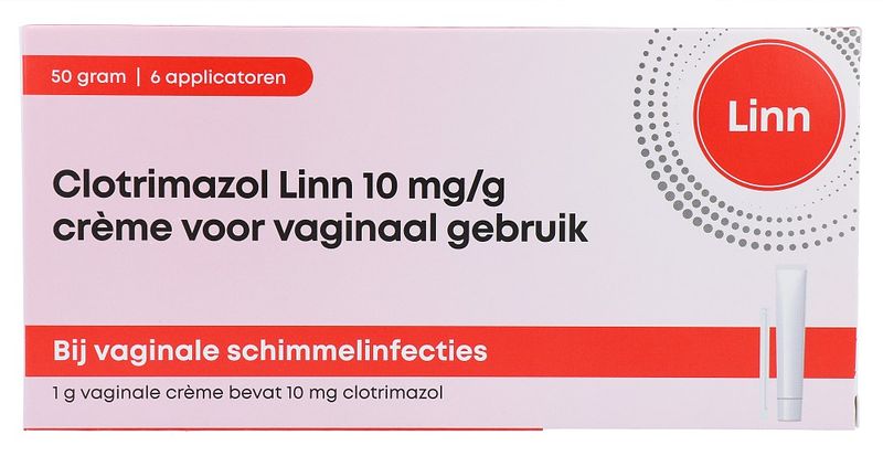 Foto van Linn clotrimazol 10mg/g vaginale crème