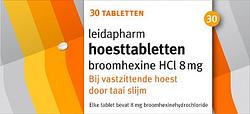 Foto van Leidapharm broomhexine tabletten 8mg
