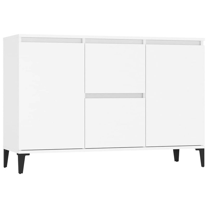 Foto van Vidaxl dressoir 104x35x70 cm spaanplaat wit