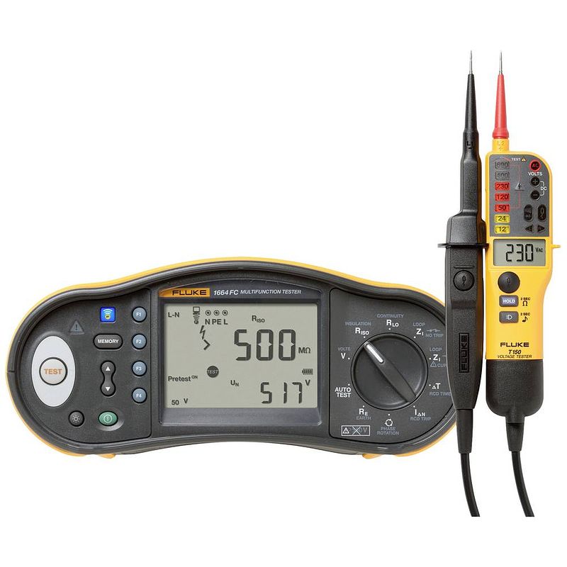 Foto van Fluke 1664fc sch/t150 installatietester