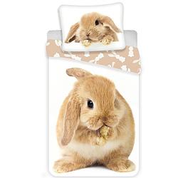 Foto van Animal pictures dekbedovertrek konijn - eenpersoons - 140 x 200 cm - katoen