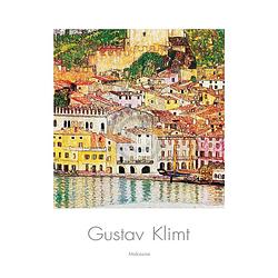 Foto van Gustav klimt - malcesine kunstdruk 70x100cm