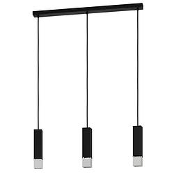 Foto van Eglo butrano hanglamp - gu10 - 77 cm - zwart;zilver