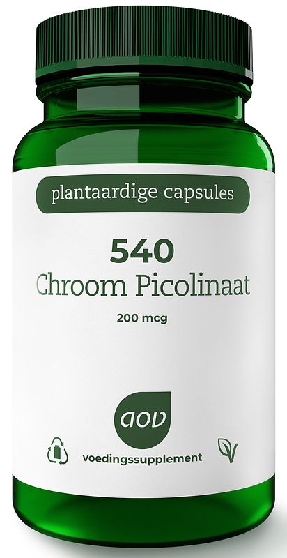 Foto van Aov 540 chroom picolinaat 200mcg vegacaps