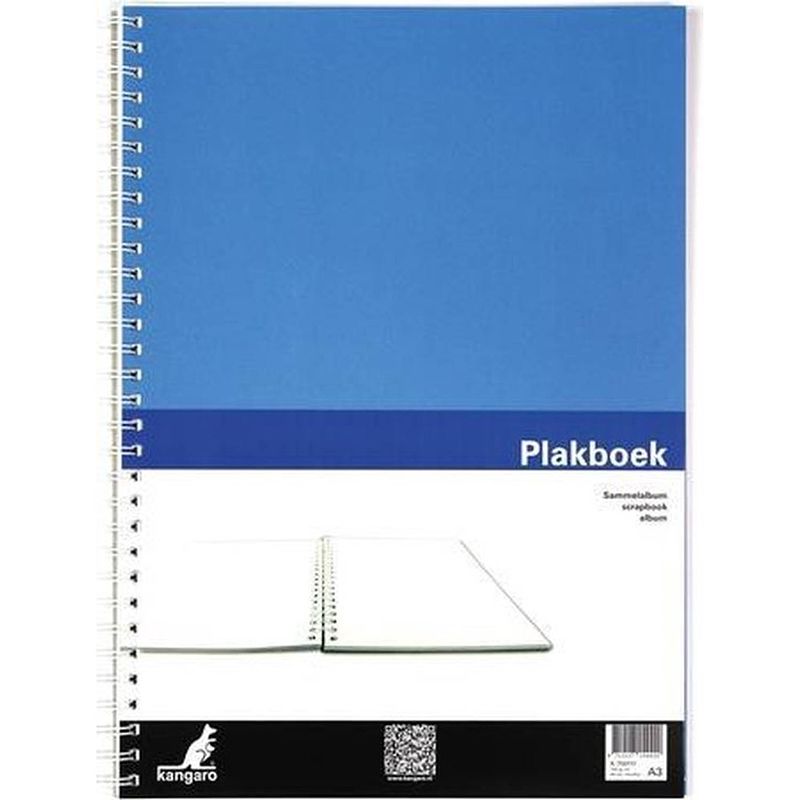 Foto van Plakboek kangaro a3 120grs 40 vel, voorkant blauw