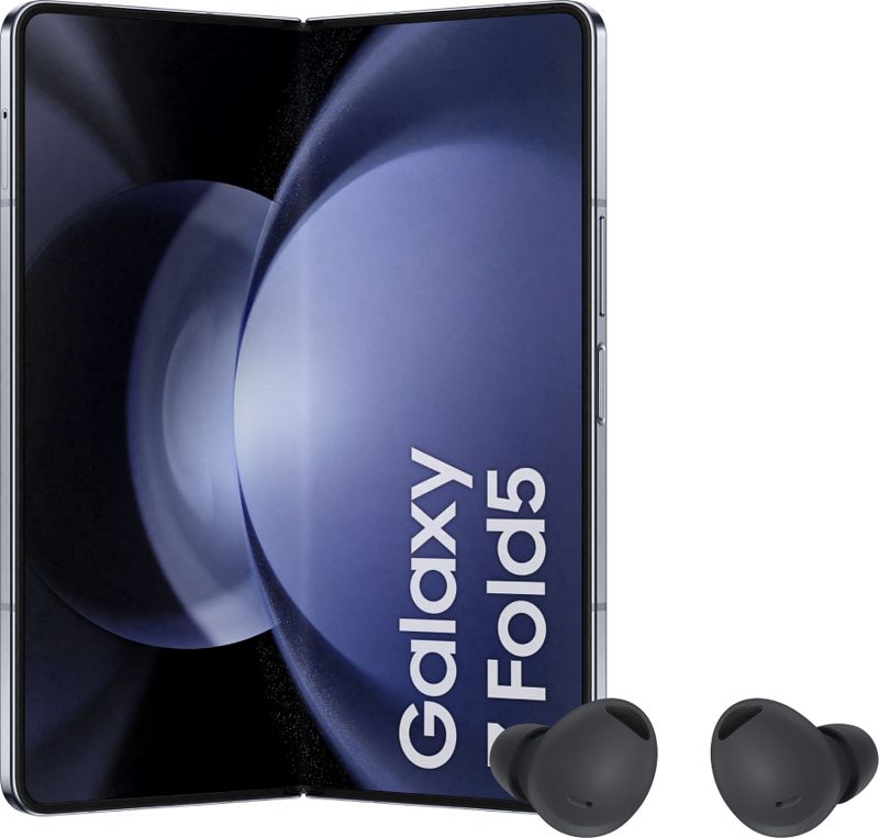 Foto van Samsung galaxy z fold 5 512gb blauw 5g + samsung galaxy buds 2 pro zwart