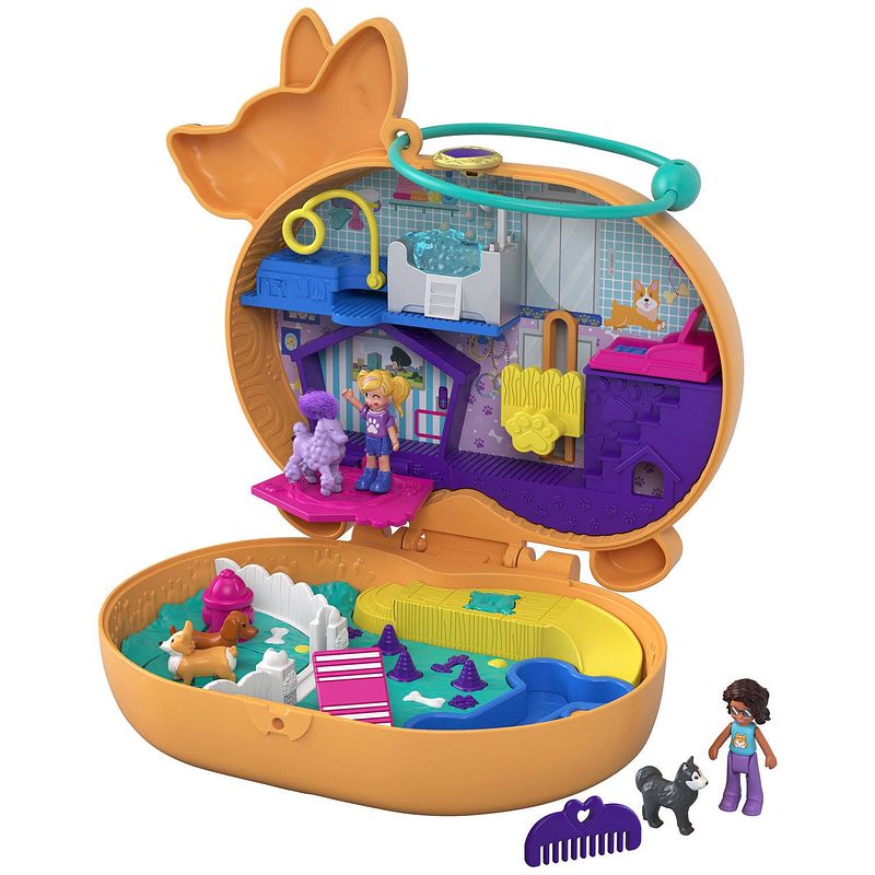 Foto van Mattel - polly pocket big pocket world - corgi hotel