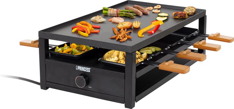 Foto van Princess raclette 162655 black steel