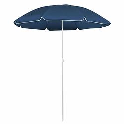 Foto van Vidaxl parasol met stalen paal 180 cm blauw