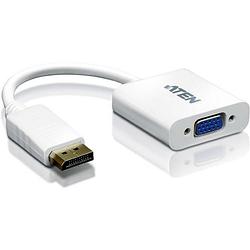 Foto van Aten vc925-at displayport / vga adapter [1x displayport stekker - 1x vga-bus] wit 10.00 cm