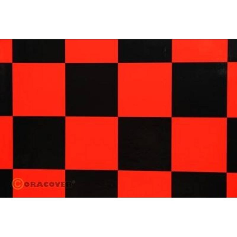 Foto van Oracover 491-023-071-010 strijkfolie fun 5 (l x b) 10 m x 60 cm rood, zwart