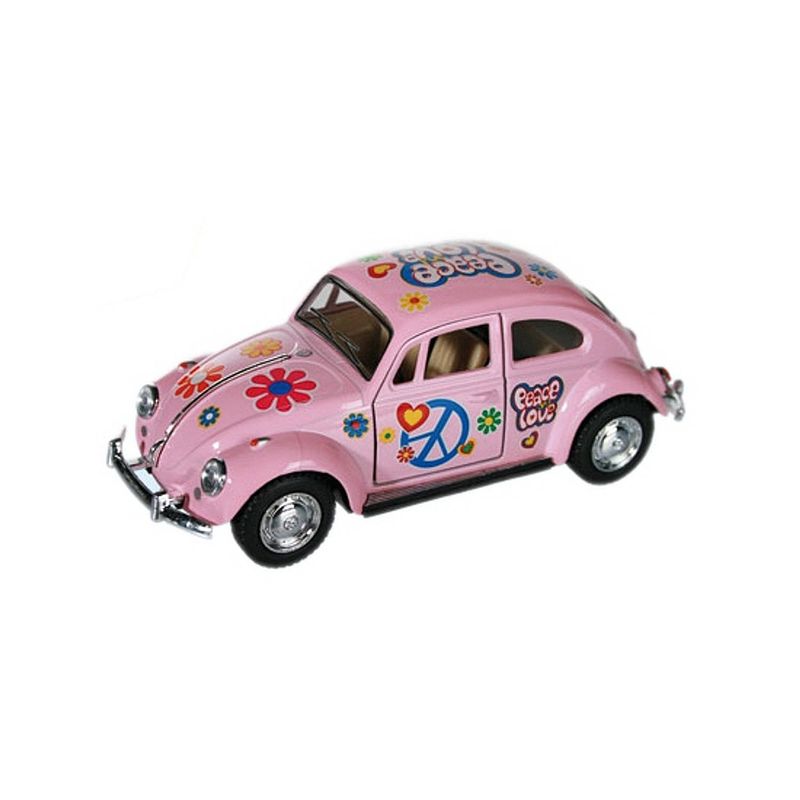 Foto van Vw kever modelauto roze