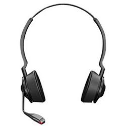 Foto van Jabra engage 55 on ear headset dect telefoon stereo zwart volumeregeling, microfoon uitschakelbaar (mute)