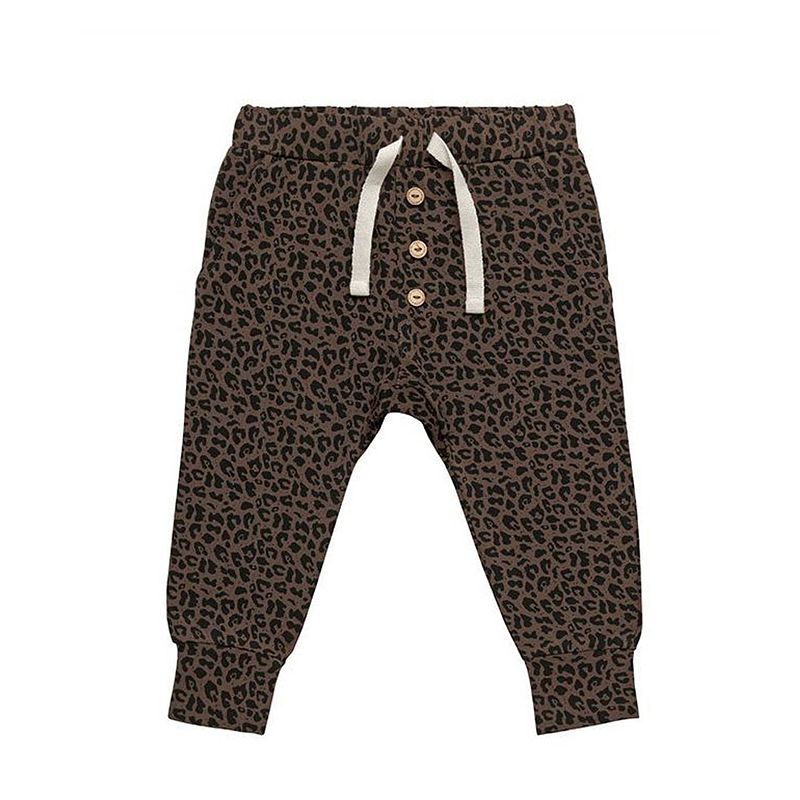 Foto van Little indians broek leopard junior katoen bruin maat 6 jaar