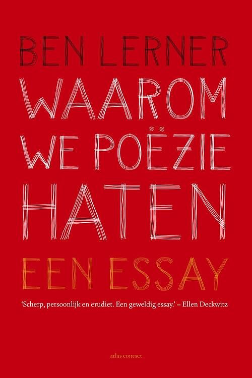 Foto van Waarom we poëzie haten - ben lerner - ebook (9789045033242)