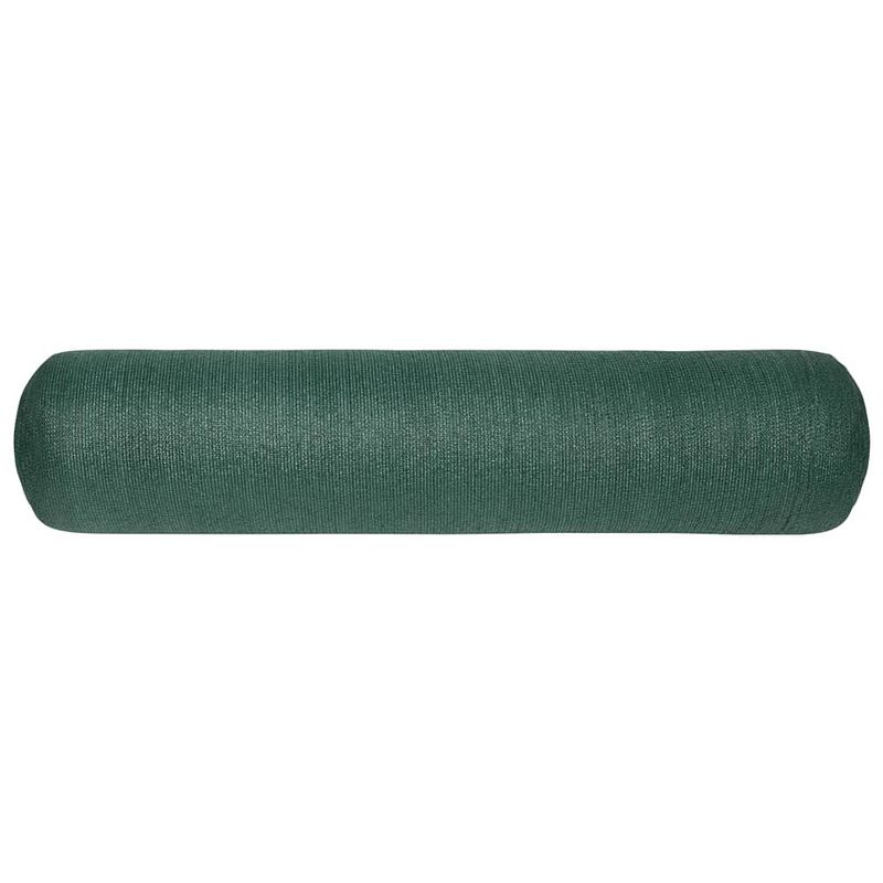 Foto van The living store hdpe tuinscherm - 1.5 x 25 m - groen - 195 g/m²