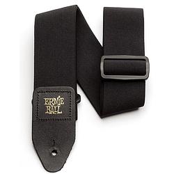 Foto van Ernie ball stretch comfort strap 4143 black gitaarband zwart