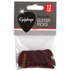 Foto van Epiphone apre12-74t celluloid guitar picks 12-pack thin plectrumset (12 stuks)