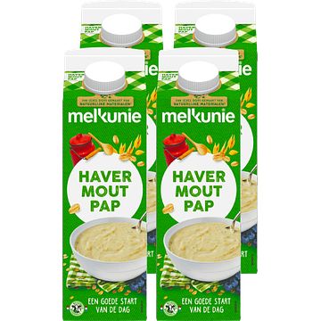 Foto van Melkunie havermoutpap 4 x 1l bij jumbo