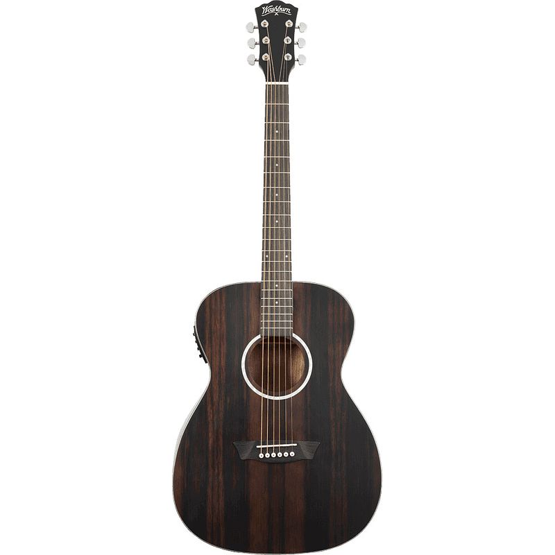 Foto van Washburn deep forest ebony fe elektrisch-akoestische westerngitaar