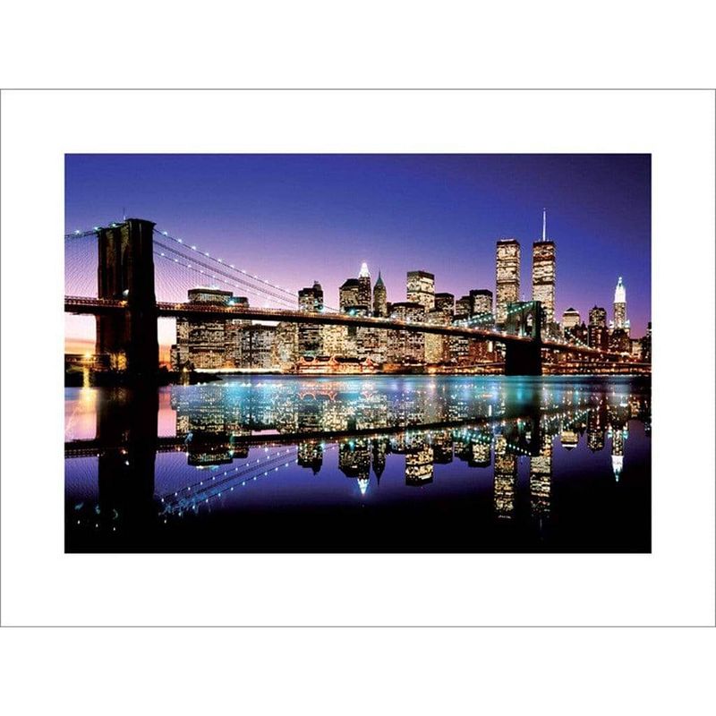 Foto van Pyramid brooklyn bridge colour kunstdruk 80x60cm