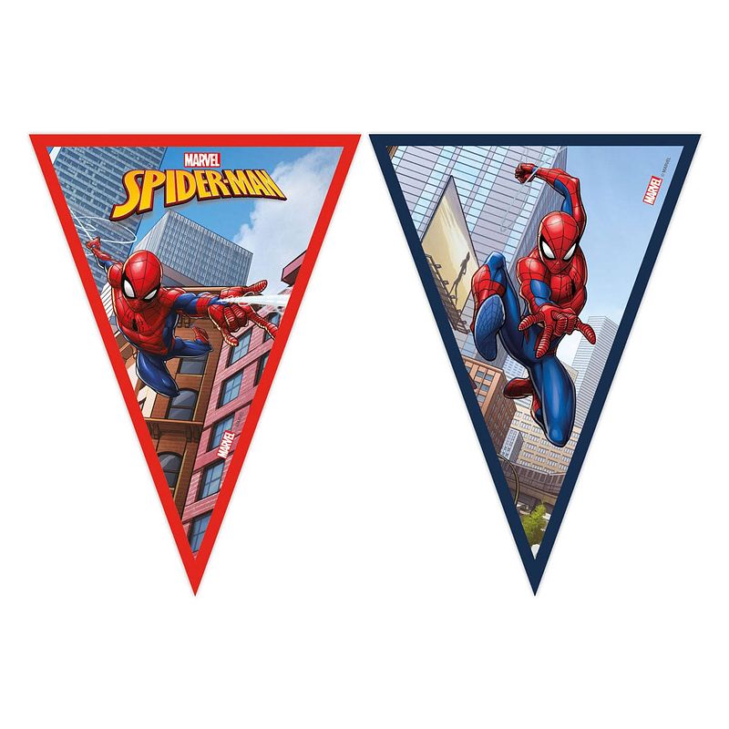 Foto van Globos papieren vlaggenlijn fsc spider-man, 3mtr.