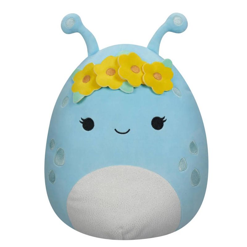 Foto van Squishmallows knuffel natnat de blauwe alien - 40 cm