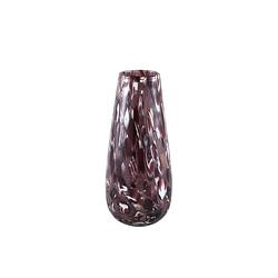 Foto van Ptmd gindora purple glass vase round bulb design s