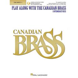 Foto van Hal leonard play along with canadian brass voor bb trompet incl. online audio