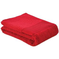 Foto van Arowell sporthanddoek fitness handdoek 130 x 30 cm - 500 gram - rood - 10 stuks
