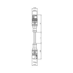 Foto van Lutronic 1095 sensor/actuator aansluitkabel m12 aantal polen: 4 stekker, recht 5.00 m 1 stuk(s)