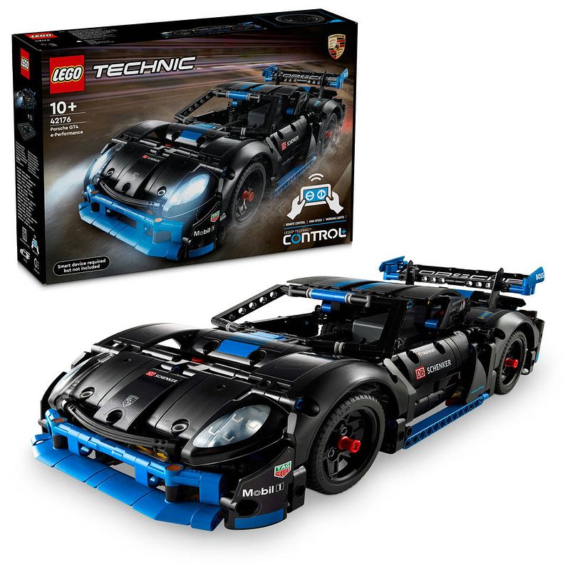 Foto van Lego technic porsche gt4 e-performance racewagen 42176