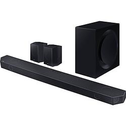 Foto van Samsung q-soundbar hw-q995gc surroundsysteem zwart bluetooth, dolby atmos, incl. draadloze subwoofer, spraakbesturing, wifi, wandbevestiging