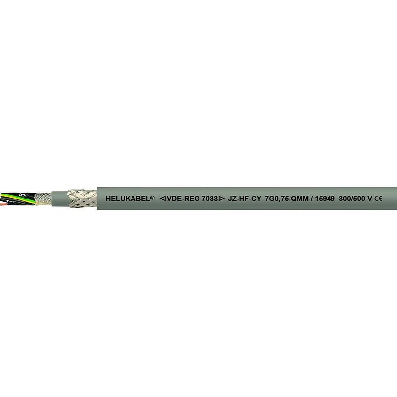 Foto van Helukabel 15964-500 geleiderkettingkabel jz-hf-cy 5 g 1.00 mm² grijs 500 m