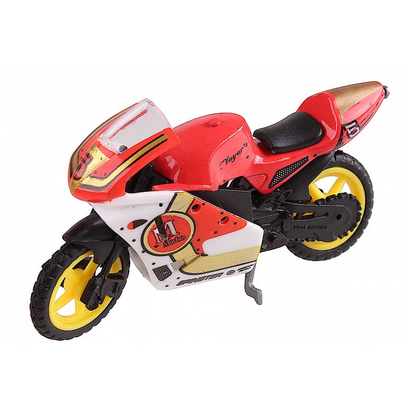 Foto van Johntoy motor super bike schaal 1:24 oranje/wit