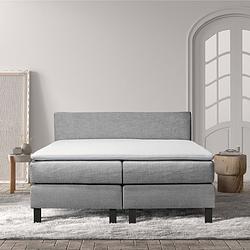 Foto van 2-persoons boxspring cloud relax - deluxe - taupe 180x200 cm - pocketvering - inclusief topper - dekbed-discounter.nl