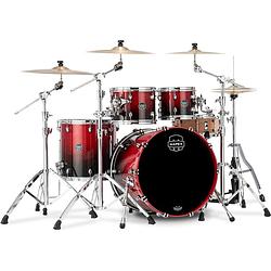 Foto van Mapex saturn sr529xrq scarlet fade 4-delige rock shellset