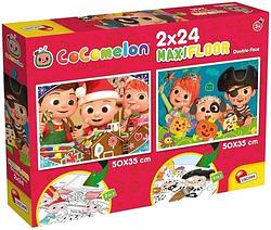 Foto van Cocomelon vloerpuzzel - fijne vakantie! 2 x 24 stukjes . puzzel en kleurplaat . formaat 50ã35 - puzzel;puzzel (8008324091102)