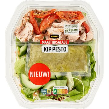 Foto van Jumbo maaltijdsalade kip pesto 400g