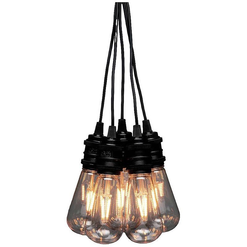 Foto van Konstsmide 2351-800 lichtketting buiten aantal lampen 10 led amber verlichte lengte: 9.15 m dimbaar, uitbreidbaar