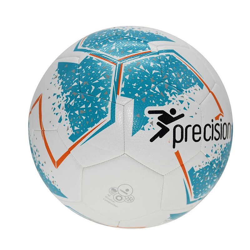 Foto van Precision trainingsbal fusion 340-390 gr pu wit/blauw maat 4